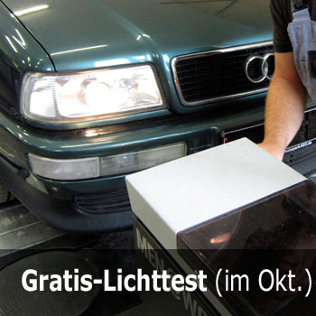 Kfz-Werkstatt-Service Gratis-Lichttest